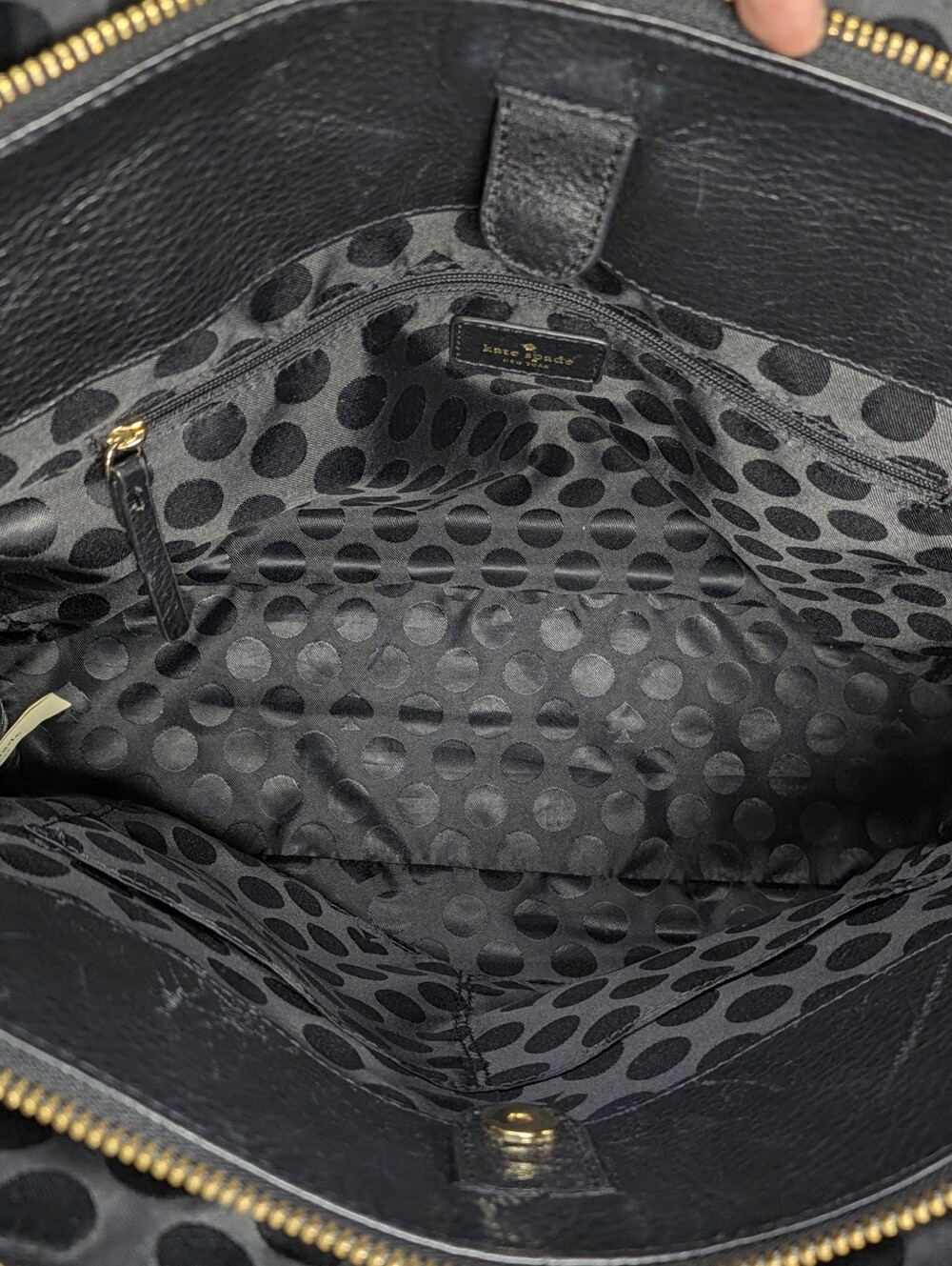 Like New Kate Spade Black Streen Brennan Shoulder Bag Pebbled Leather Mid size - Picture 12 of 15